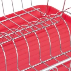 Égouttoir Avec Panier à Couverts Rouge 15 Égouttoir Avec Panier à Couverts Rouge -Ustensiles De Cuisine Magasin 01317f00313a461aace98579e6494ee8