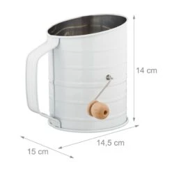 2x Passoires à Farine Avec Manivelle -Ustensiles De Cuisine Magasin 026c1ef5b3b9400d9a097206fea8d54b