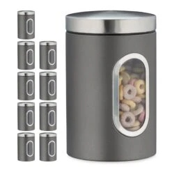 10x Bocaux En Métal Avec Fenêtre Noire 33 10x Bocaux En Métal Avec Fenêtre Noire -Ustensiles De Cuisine Magasin 06c452cb816249d1b40c7fbdca1d2c08