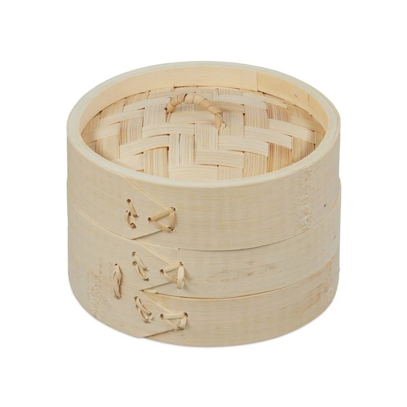 Cuiseur Vapeur Bambou Lot De 3 Ø 13,5 Cm 5 Cuiseur Vapeur Bambou Lot De 3 Ø 13,5 Cm – Image 5