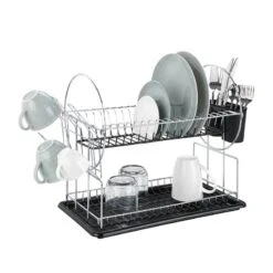 Wenko Égouttoir à Vaisselle Premium Duo 12 Wenko Égouttoir à Vaisselle Premium Duo -Ustensiles De Cuisine Magasin 1000276650 210629 07171200045 DETAILS P000000001000276650