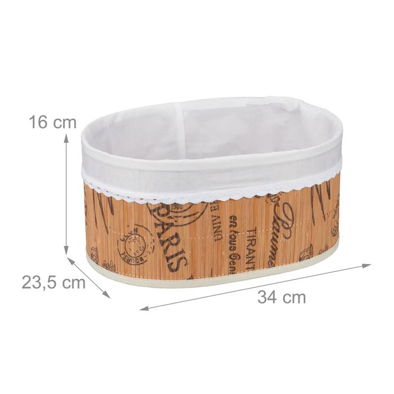 Corbeille à Pain En Bambou Et Tissu 10 Corbeille à Pain En Bambou Et Tissu – Image 10