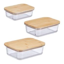 Boîte Alimentaire En Verre Set De 3