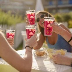 Lot De 4 Gobelets à Motif Flamant Rose -Ustensiles De Cuisine Magasin 13ad441732254b8e8baea0c99dc75053