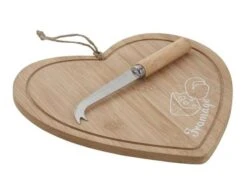 Plateau à Fromage En Bambou Coeur + Cout