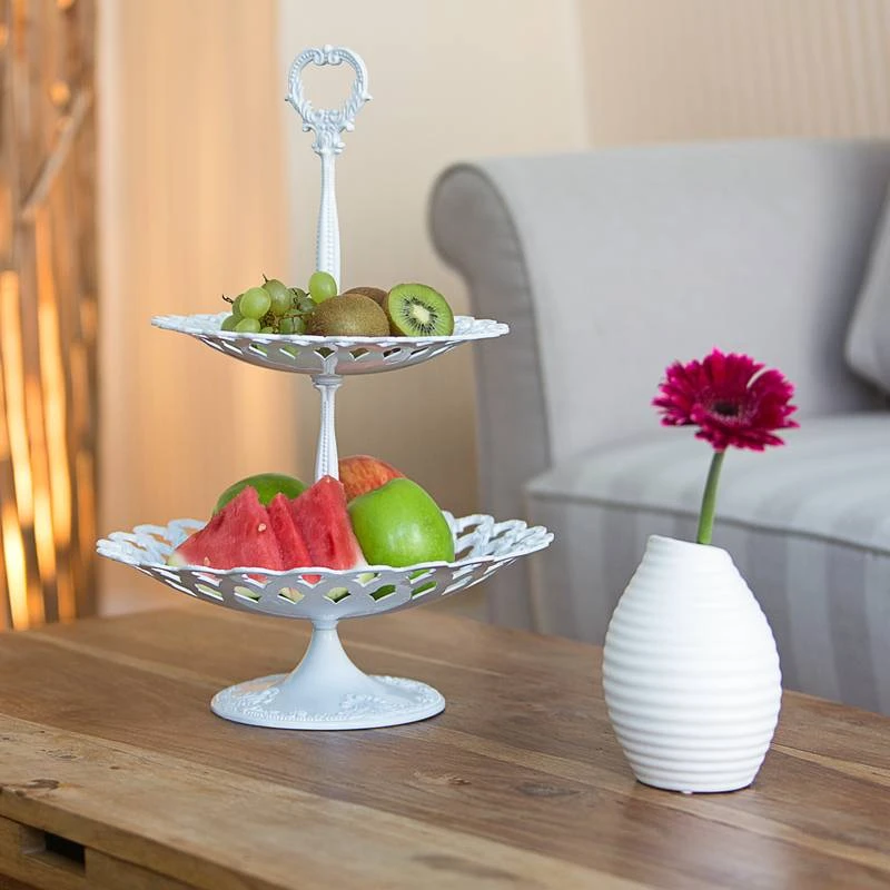 Serviteur à Gâteaux Présentoir à Fruits 2 Serviteur à Gâteaux Présentoir à Fruits – Image 2