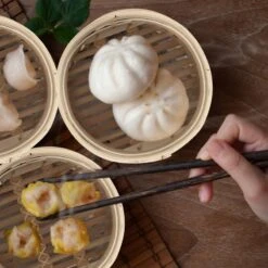 Cuiseur Vapeur Bambou 2 étages 20,5 Cm -Ustensiles De Cuisine Magasin 1856018339014a94adbfbdf0f51b60b9