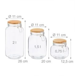 15x Bocaux En Verre Fermeture à Agrafes -Ustensiles De Cuisine Magasin 1b4c9dad937b49698ce942d82731aae8