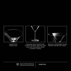 Krosno Elite Verres à Martini -Ustensiles De Cuisine Magasin 1c3fd605a4884400ad1122a69903a2d8