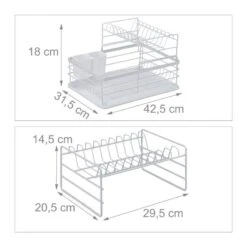 Égouttoir En Métal Pour La Vaisselle -Ustensiles De Cuisine Magasin 1d12ad44d989427b8f65cd9225605c10