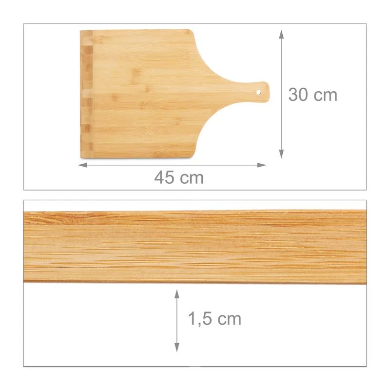 4x Pelle à Pizza En Bambou 7 4x Pelle à Pizza En Bambou – Image 7