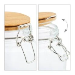 15x Bocaux En Verre Fermeture à Agrafes -Ustensiles De Cuisine Magasin 300ebd8e1ee640e18c1c2a043045ef91