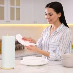 Dérouleur Essuie-tout Rond En Bambou -Ustensiles De Cuisine Magasin 36d18ec303e1482997cce0a4a0915545