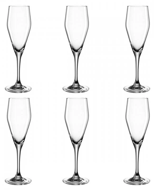 Leonardo Lot De 6 Coupes à Champagne 220ml 1 Leonardo Lot De 6 Coupes à Champagne 220ml