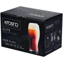 Krosno Elite Verres à Bière Noire -Ustensiles De Cuisine Magasin 45283618feef4beca8224e203cc54888