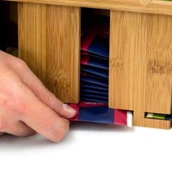 Boîte à Thé Bambou Sachets Thé Vrac -Ustensiles De Cuisine Magasin 47502a4d4b4a4925a510669b01968c88