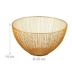 Corbeille à Fruits En Métal Doré -Ustensiles De Cuisine Magasin 48796ea6bab44d15b67ed174ae6ecfeb