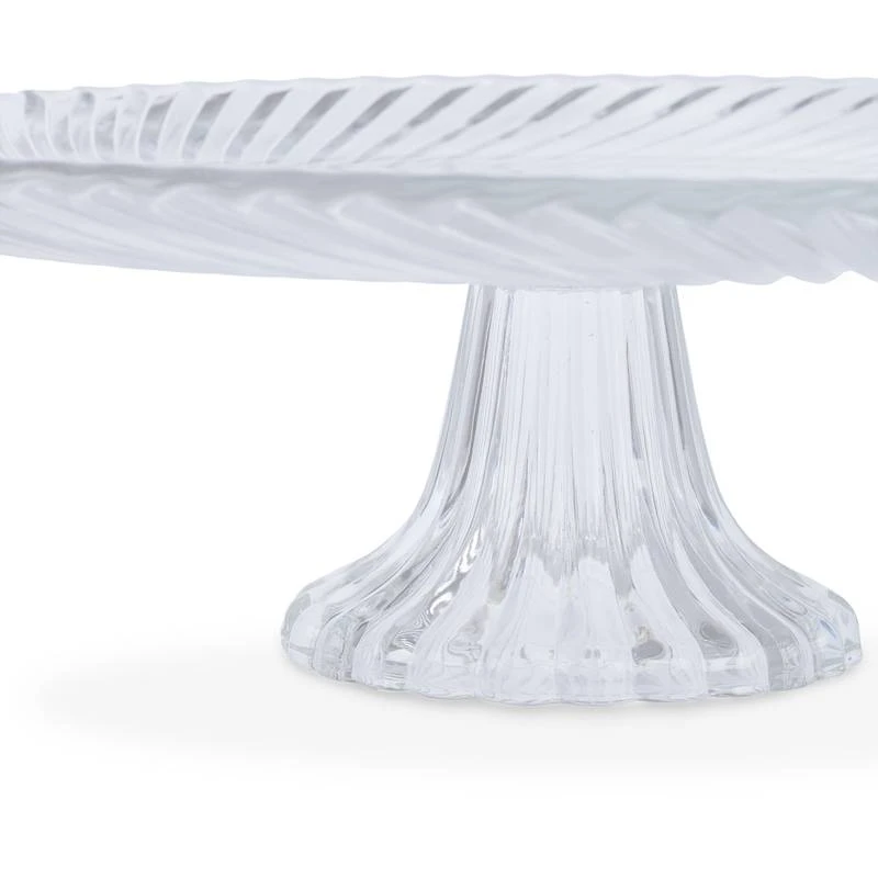 Plat à Gâteau En Verre Sur Pied 7 Plat à Gâteau En Verre Sur Pied – Image 7