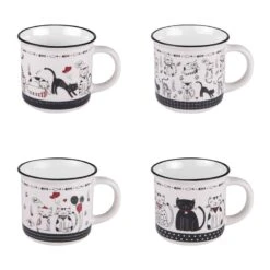 Coffret De 4 Mugs Felix 35 Cl (1 Modèle