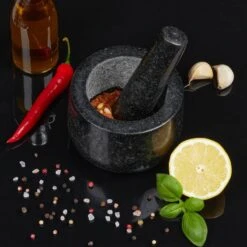 Mortier En Granit Avec Pilon 12 Cm 13 Mortier En Granit Avec Pilon 12 Cm -Ustensiles De Cuisine Magasin 50021ae346d14059af80838347173728