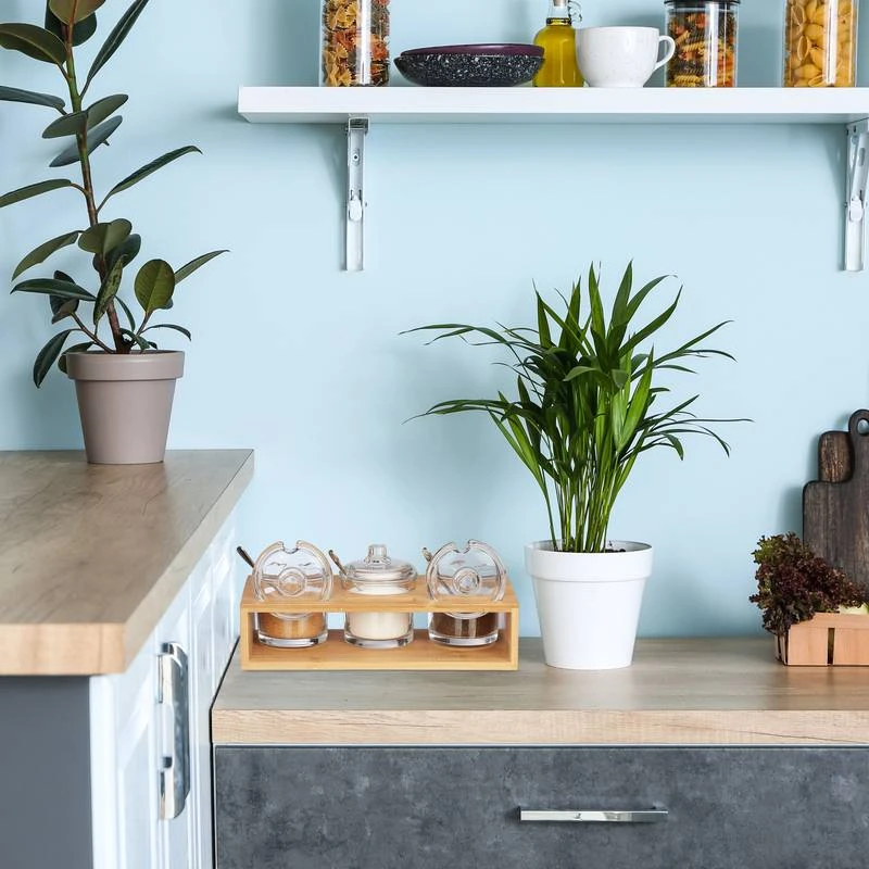 3 Pots à épices Avec Support En Bambou 2 3 Pots à épices Avec Support En Bambou – Image 2