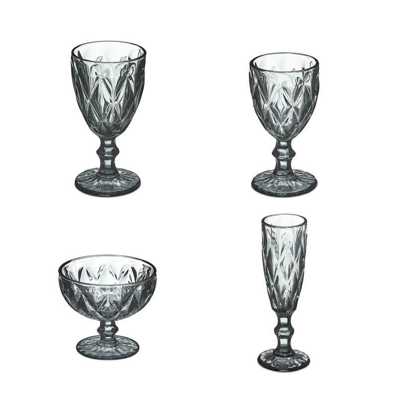Lot De 7 Verres Gris 5 Lot De 7 Verres Gris – Image 5
