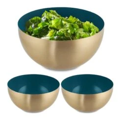 Saladier Rouge-doré En Lot De 3 34 Saladier Rouge-doré En Lot De 3 -Ustensiles De Cuisine Magasin 5535ee2592ab404487b578c4259e2725