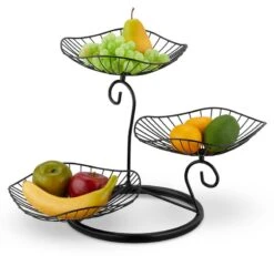 Corbeille à Fruits à 3 Niveaux