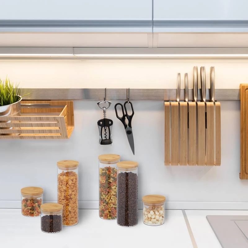 Lot De 6 Bocaux En Verre Avec Couvercle 2 Lot De 6 Bocaux En Verre Avec Couvercle – Image 2