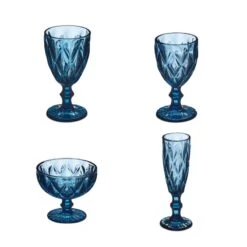 Lot De 7 Verres Bleus -Ustensiles De Cuisine Magasin 5d791f39fd8546789a608366cfe42aed