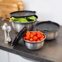 Lot De 3 Bols En Acier Inoxydable 17 Lot De 3 Bols En Acier Inoxydable -Ustensiles De Cuisine Magasin 6439cd01de194c9dbadaadac29cd86ea