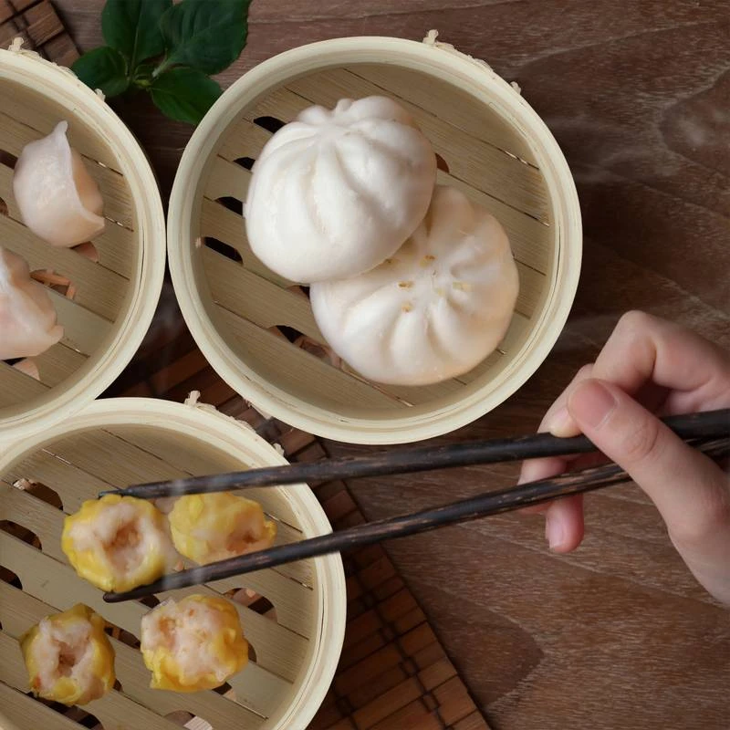 Cuiseur Vapeur Bambou Lot De 3 Ø 13,5 Cm 4 Cuiseur Vapeur Bambou Lot De 3 Ø 13,5 Cm – Image 4