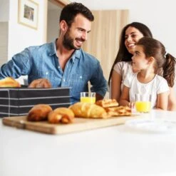 Corbeille à Pain Métal Insert En Tissu -Ustensiles De Cuisine Magasin 78a44cb979f94da9847628b0f4a80e61