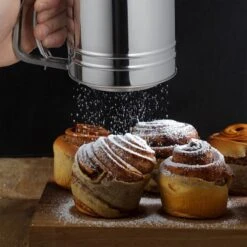 2x Tamis Pour Farine Manuels Acier Inox -Ustensiles De Cuisine Magasin 7d147d7daba44b21b9987b3df0593069