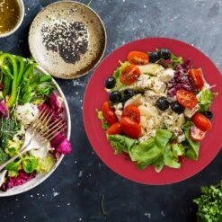 Saladier Rouge-doré En Lot De 3 23 Saladier Rouge-doré En Lot De 3 -Ustensiles De Cuisine Magasin 7e51a9ffda294f57a6d7cb558904b629