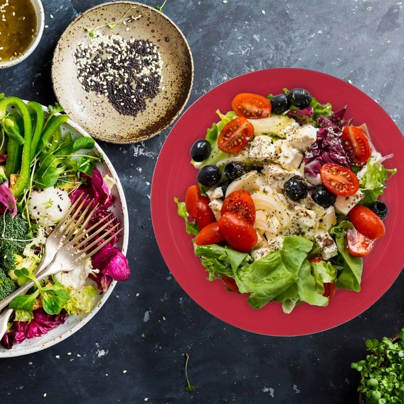 Saladier Rouge-doré En Lot De 3 4 Saladier Rouge-doré En Lot De 3 – Image 4