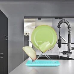 Égouttoir Pour La Vaisselle Avec Plateau -Ustensiles De Cuisine Magasin 80007a2b0f2240e8b52a8dfd2e1ac769