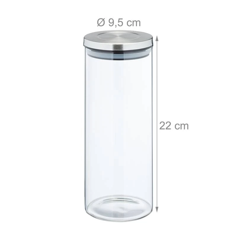 Lot De 4 Bocaux En Verre De 1,3 L 9 Lot De 4 Bocaux En Verre De 1,3 L – Image 9