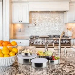 Bol Mélangeur Saladier Lot De 5 En Inox -Ustensiles De Cuisine Magasin 89a81fb057914a6688df37c8bdf6b353