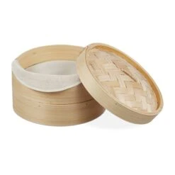 Cuiseur Vapeur Bambou 2 étages 26 Cm