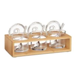 3 Pots à épices Avec Support En Bambou 14 3 Pots à épices Avec Support En Bambou -Ustensiles De Cuisine Magasin 95e4972dc98242d69173df4371fa2bc4