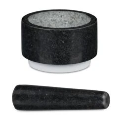 Mortier En Granit Pilon Antidérappant -Ustensiles De Cuisine Magasin 9c8cbfd4320341c7b3e35799e6ac2634