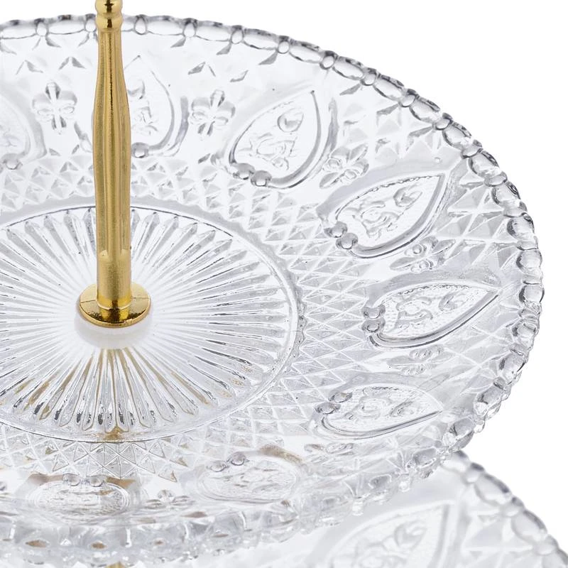 Serviteur Fruits à 2 étages En Verre 6 Serviteur Fruits à 2 étages En Verre – Image 6