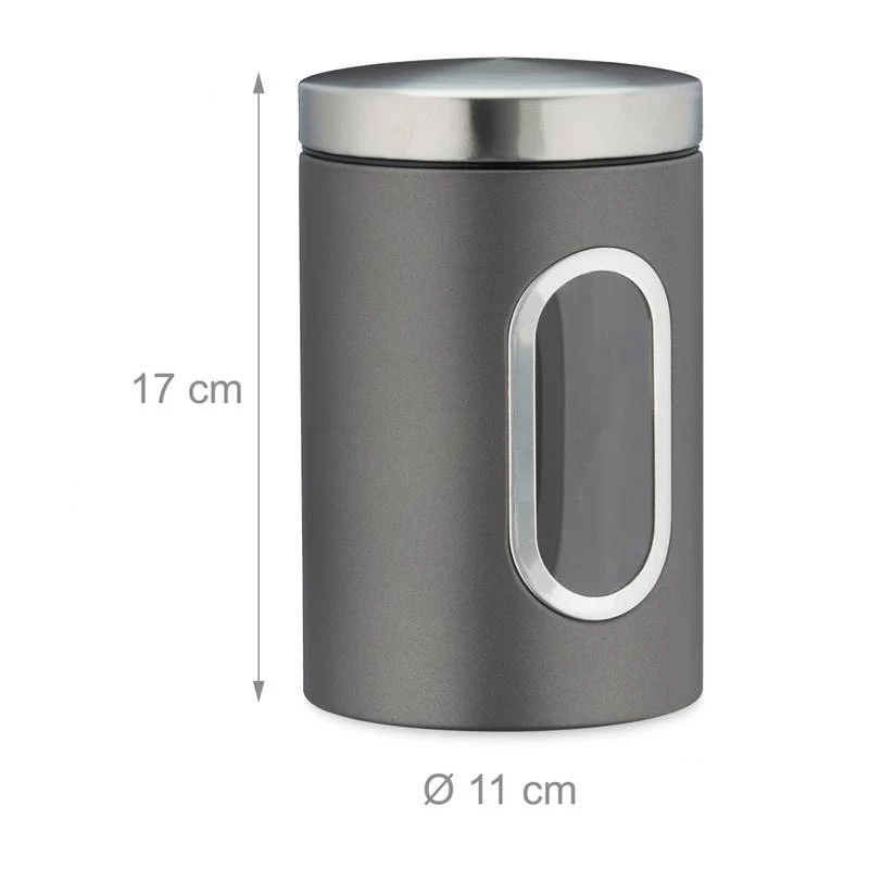 10x Bocaux En Métal Avec Fenêtre Noire 17 10x Bocaux En Métal Avec Fenêtre Noire – Image 17