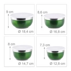 Bol Mélangeur Couvercle Lot 4 Saladiers -Ustensiles De Cuisine Magasin a6ddcb1cadc44ee18c613a88a27fa145