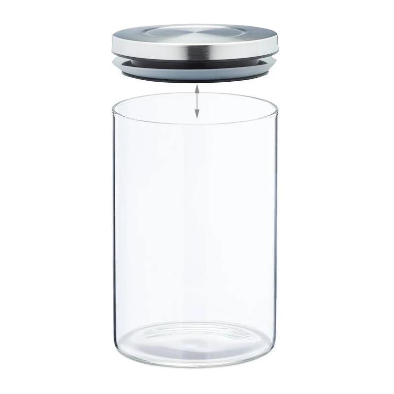 Lot De 3 Bocaux En Verre De 800 Ml 6 Lot De 3 Bocaux En Verre De 800 Ml – Image 6