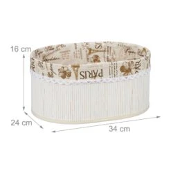 Corbeille De Pain En Bambou Blanc -Ustensiles De Cuisine Magasin af7dba2338a4421f85e0f7dc486b0eb1