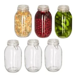 Bocal En Verre En Lot De 6