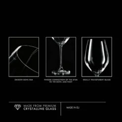 Krosno Splendour Verres à Vin Rouge -Ustensiles De Cuisine Magasin b1c396a5fd8c420fbaa4f4fc50c370fe