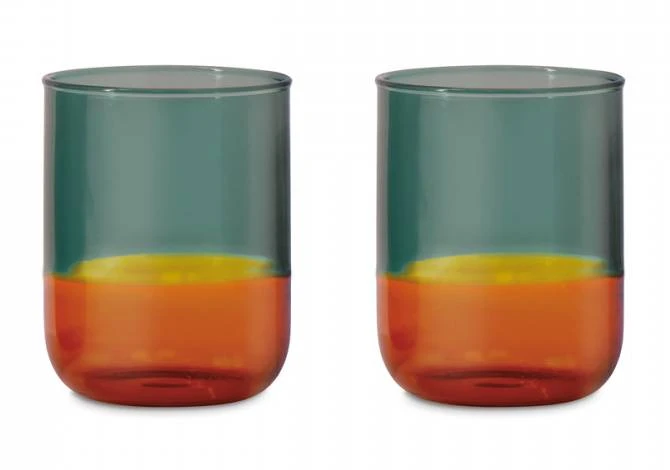 Lot De 2 Verres Bicolore 1 Lot De 2 Verres Bicolore